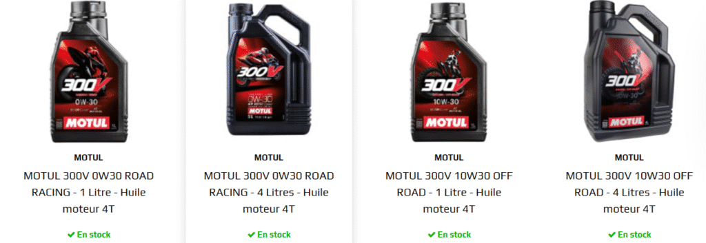 MOTUL 300V 10w40 Factory Line huile moteur 4T 4 litres