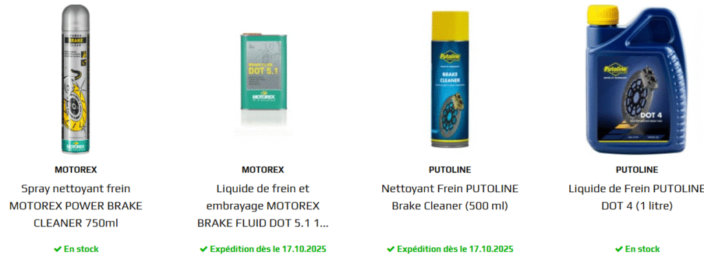Liquides de freins disponibles sur 3AS Racing.