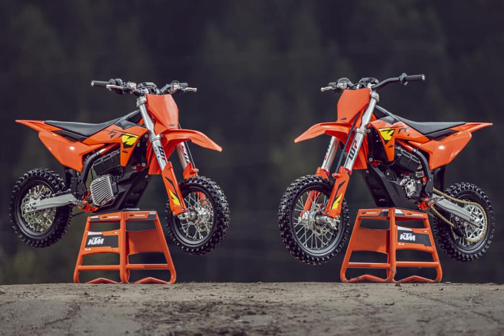 Mini-motocross électriques KTM SX-E 3 et SX-E 5