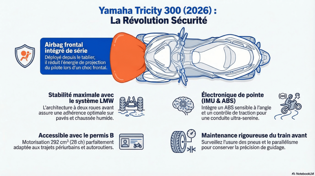 Innovation sécurité scooter trois roues