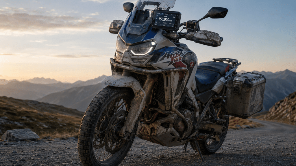 high-mileage Honda Africa Twin CRF1100L