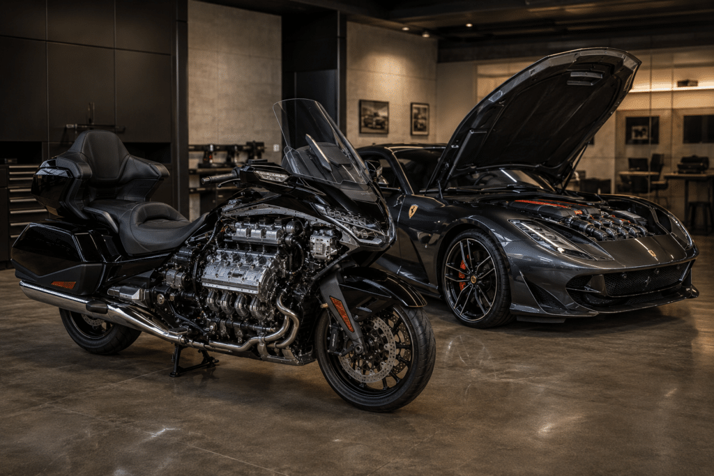Photo réaliste d’une Honda Gold Wing