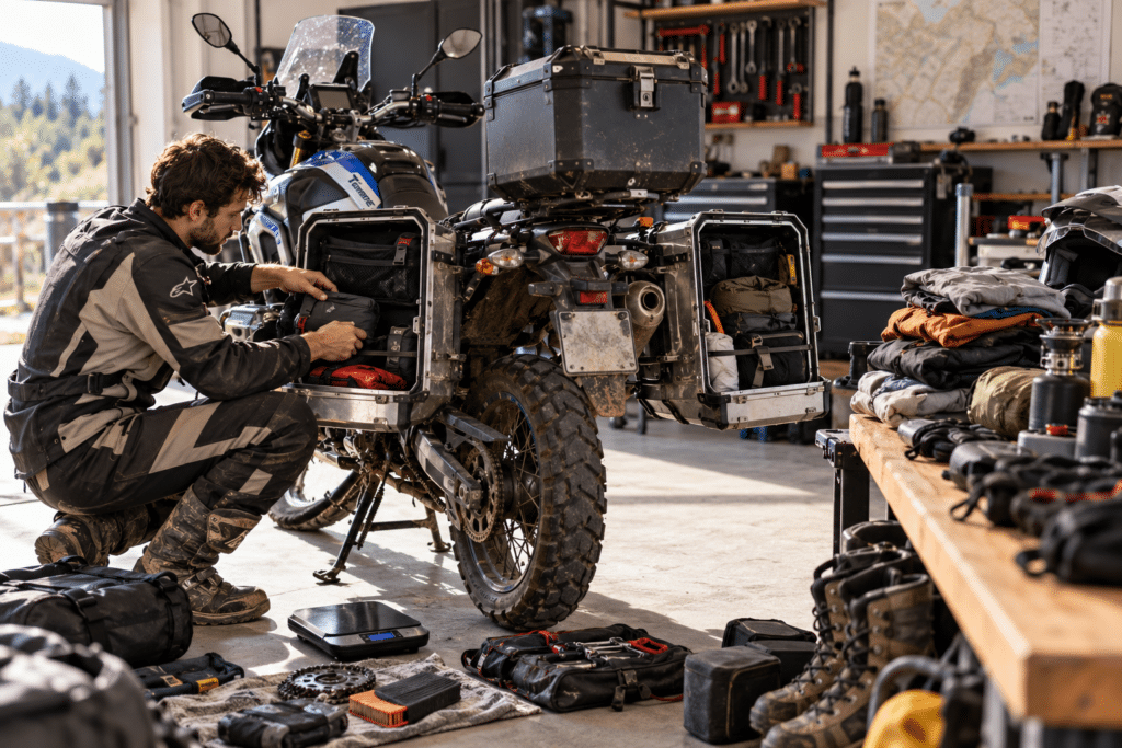Préparation d’une aventure à moto