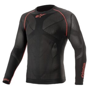 maillot-technique-alpinestars-ride-tech-v2-ete-manches-longues-noir-rouge